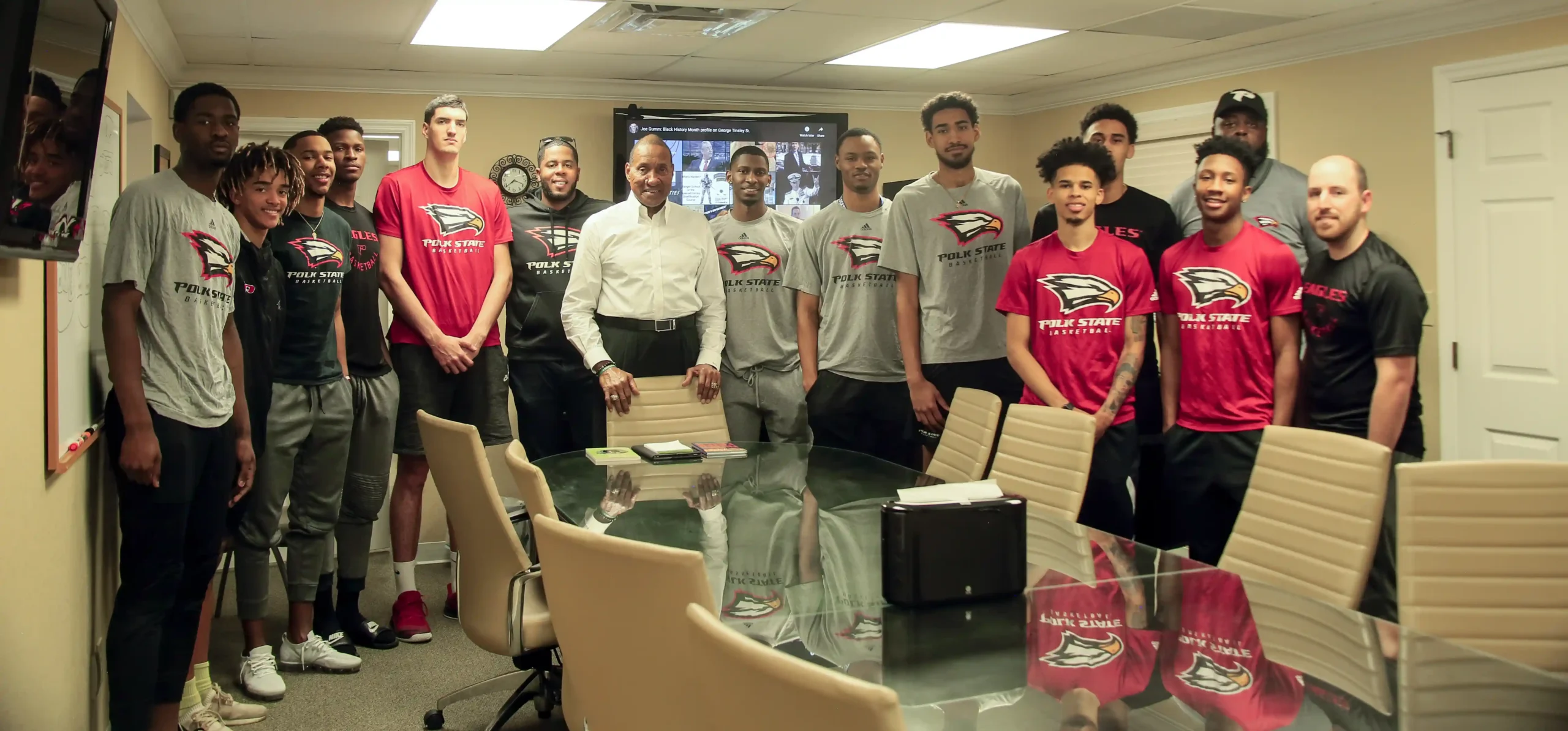 Image of George Tinsley with Polk States Team